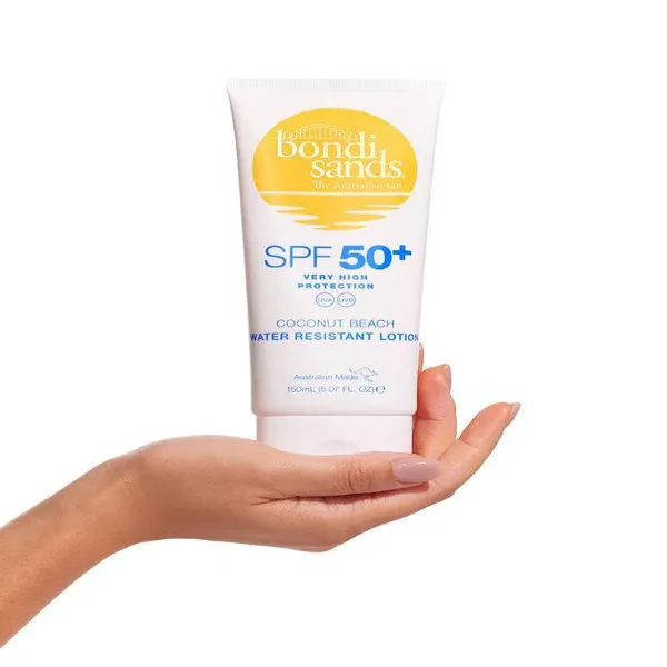 Body sands SPF 50+ Body Sunscreen Lotion Coconut Beach Scent