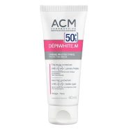 ضد آفتاب بی‌رنگ ای سی ام دپی وایت M SPF50+ حجم ۴۰ میل