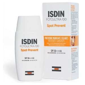 کرم ضد آفتاب بدون رنگ ایزدین SPF 50 مدل Spot Prevent حجم 50 میلی‌لیتر